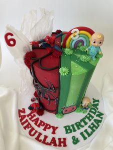 twins birthday cake perth